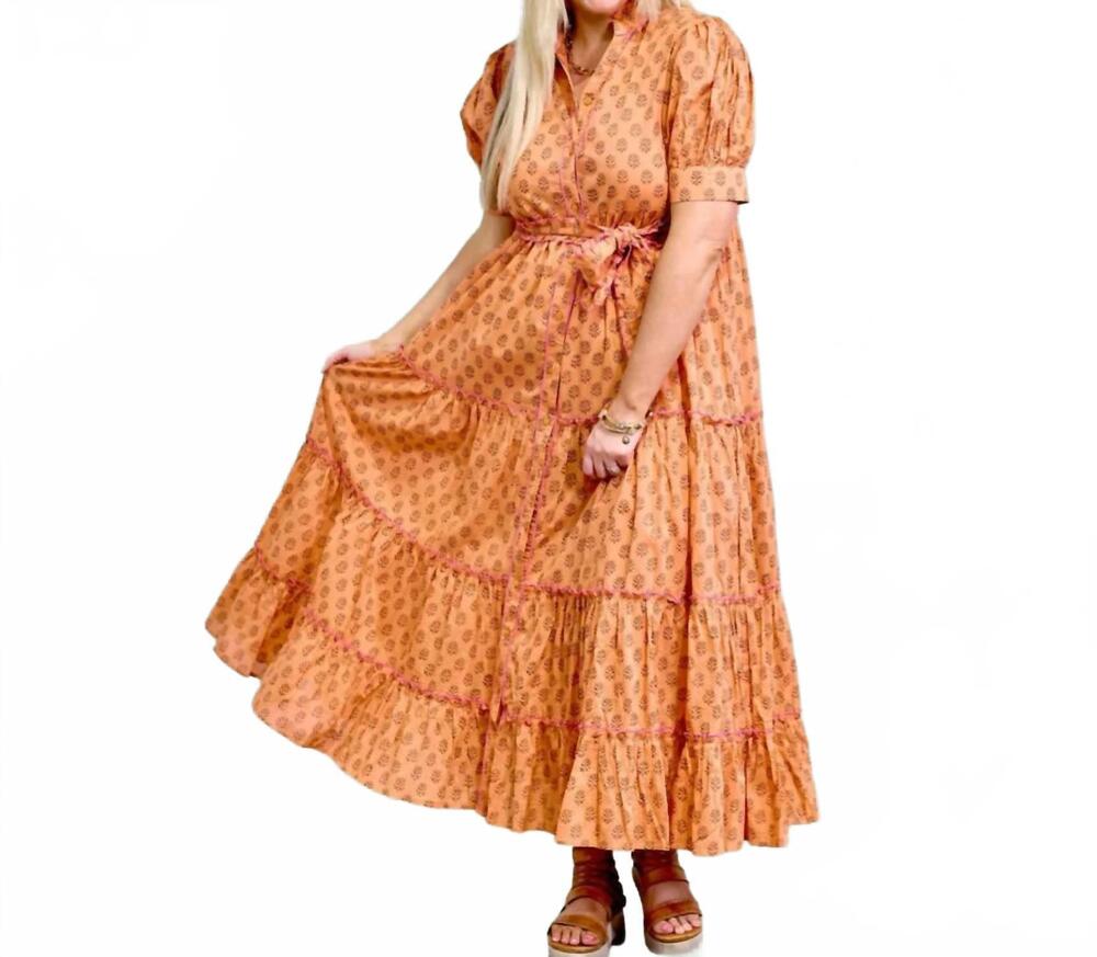 NEW LAYERZ CLOTHING ashley maxi dress in coral
